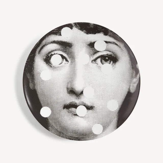 fornasetti-tema-e-variazioni-wandteller-n-27-porzellan-schwarz-wei image 1