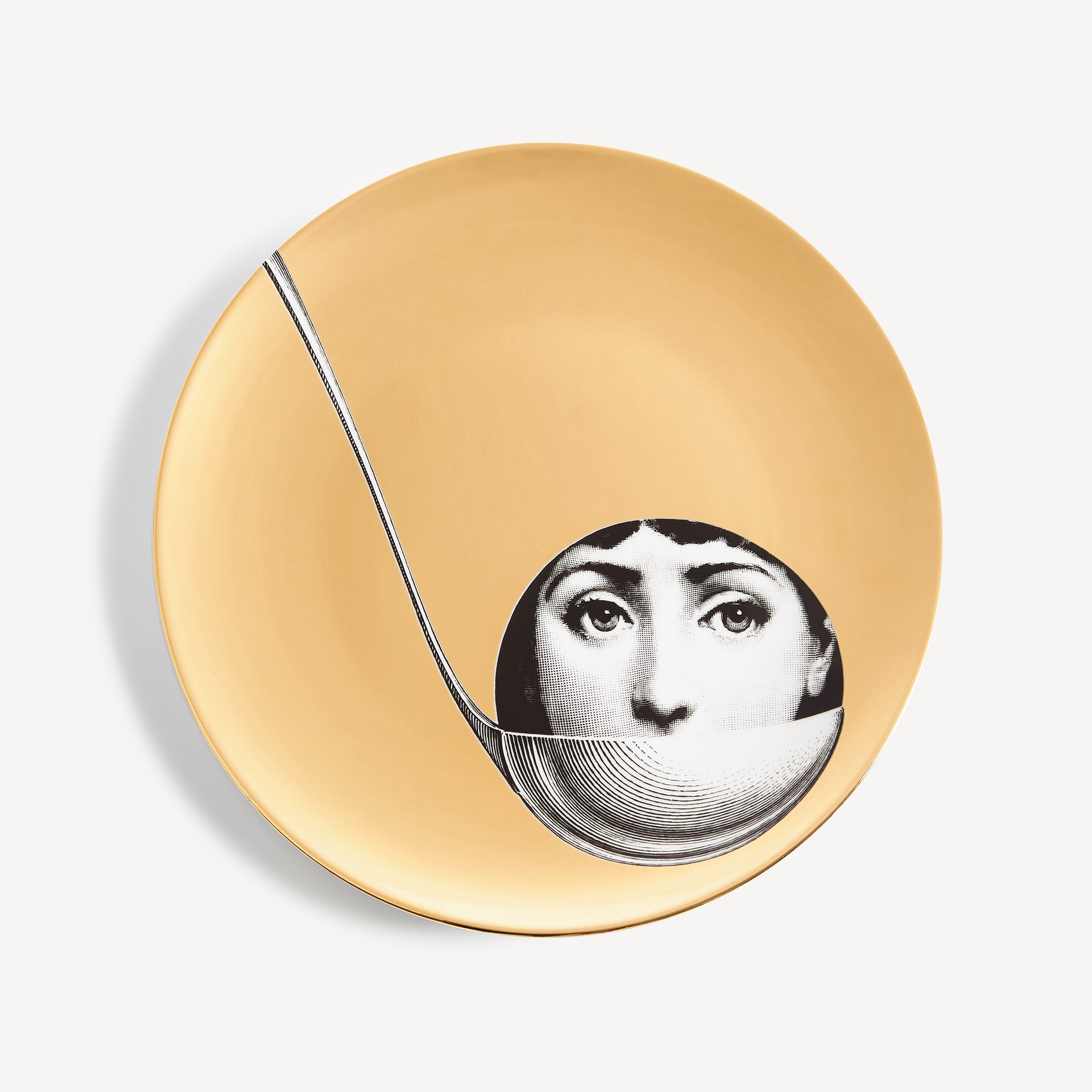 fornasetti-tema-e-variazioni-wandteller-n-162-porzellan-mit-gold image 1