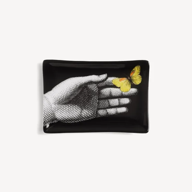 atelier-fornasetti-mano-aschenbecher-gelb-schmetterling image 1