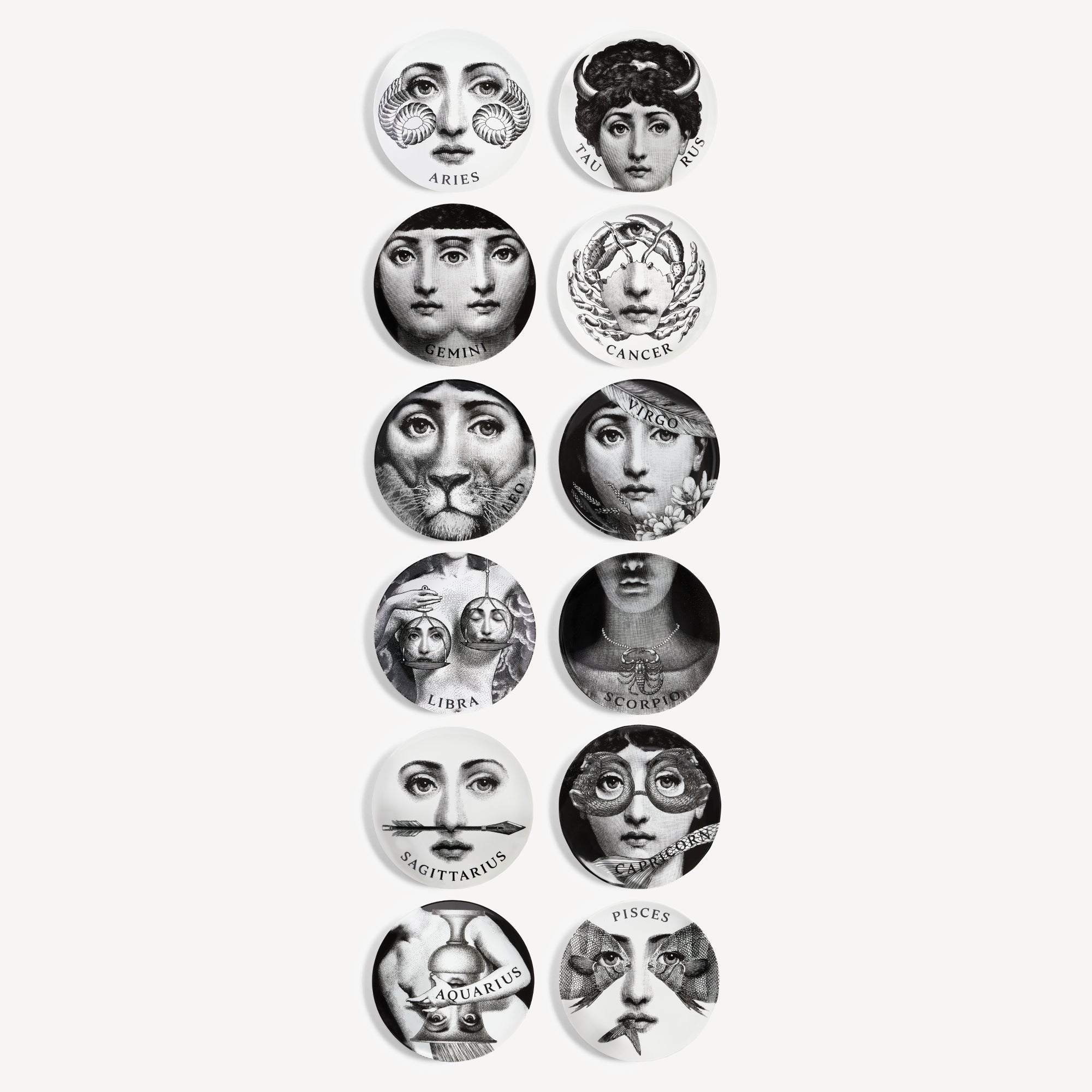 fornasetti-zodiaco-tema-variazioni-wandteller-12er-set image 1