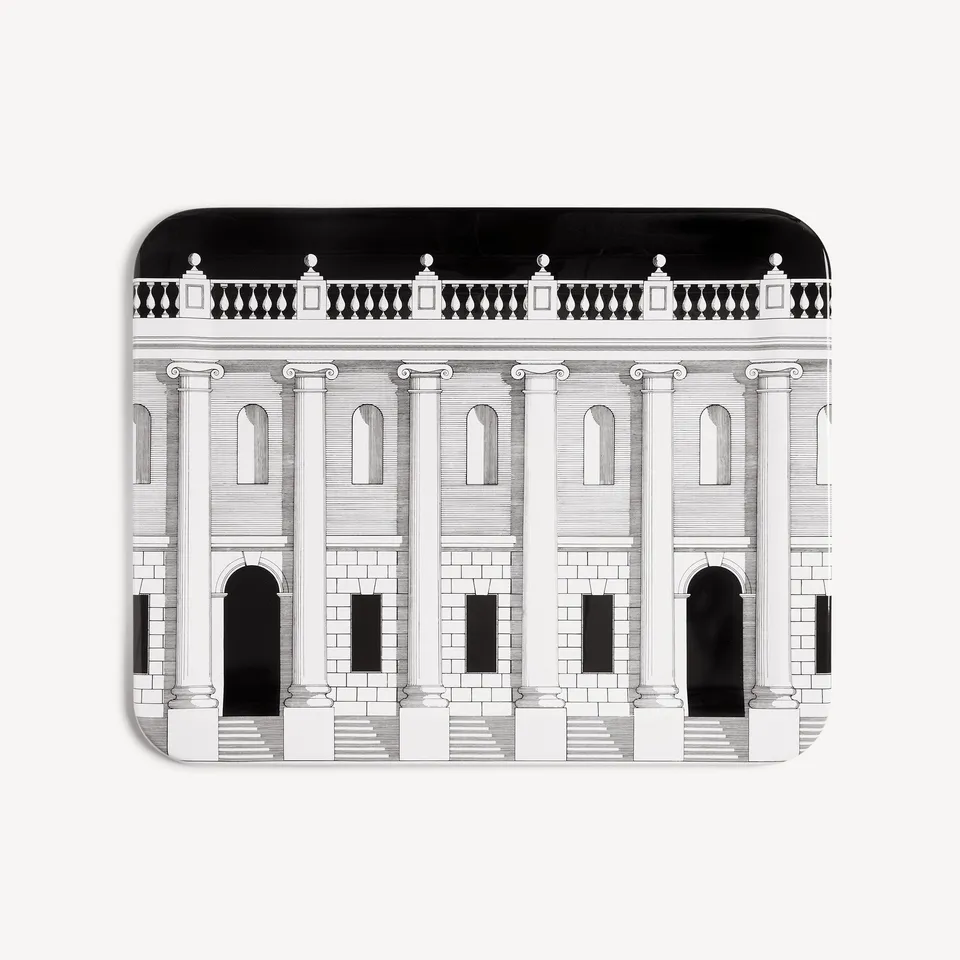 fornasetti-casa-con-colonne-tablett-siebdruck-deko image 1
