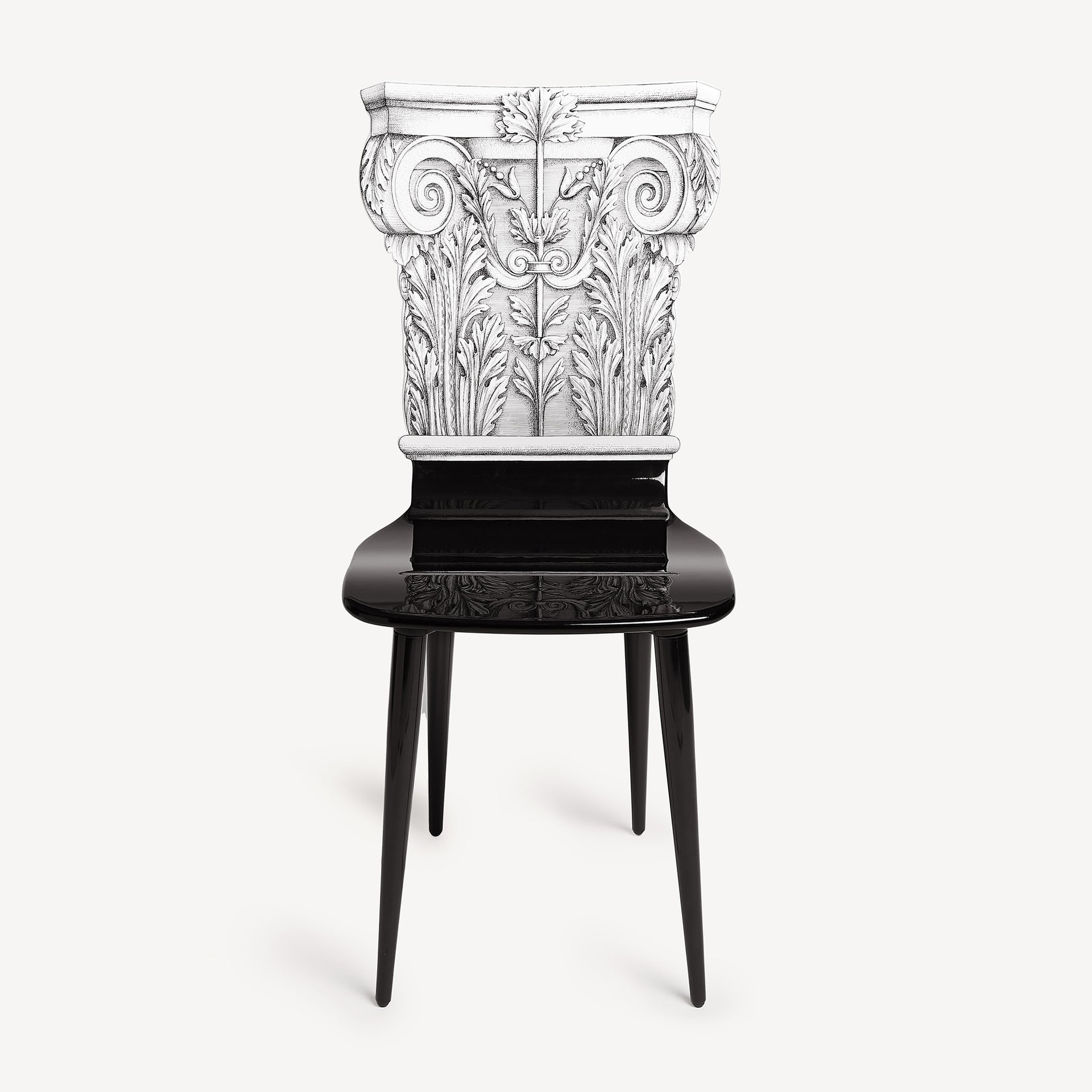 fornasetti-capitello-corinzio-stuhl-holzbeine-klassik image 1