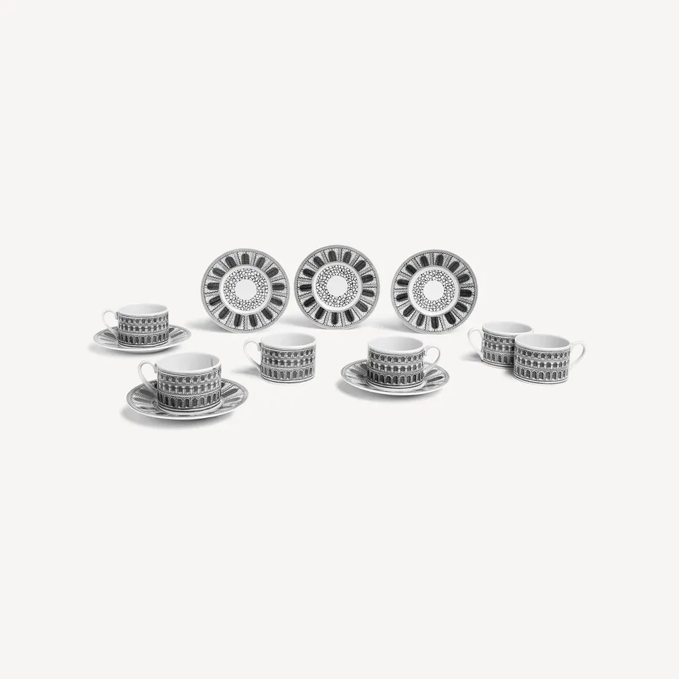 fornasetti-architettura-teetassen-6er-set-porzellan-architektur image 1