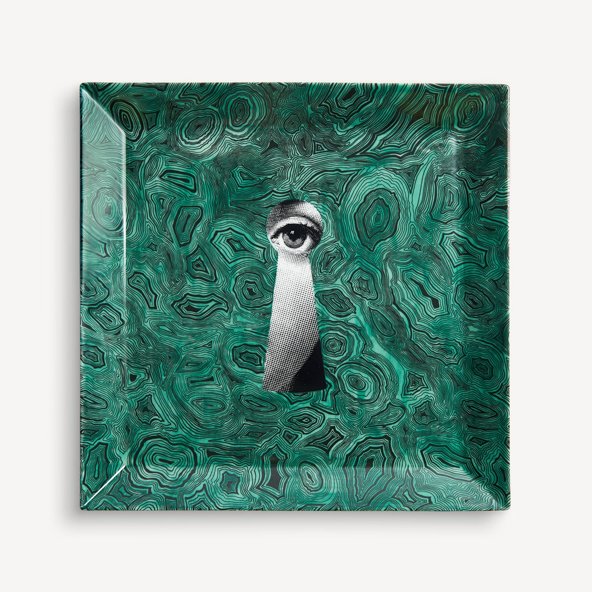 fornasetti-serratura-malachite-tablett-eckig-porzellan-gr-n image 1