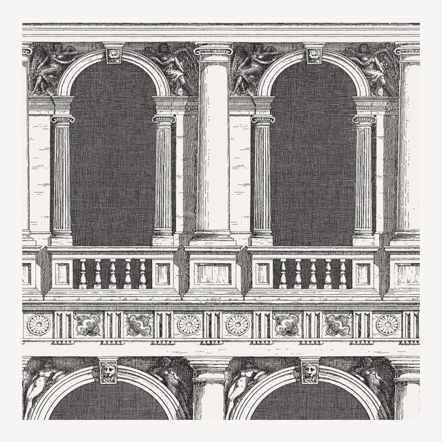 fornasetti-procuratie-tapete-schwarz-wei-10m-venedig image 1