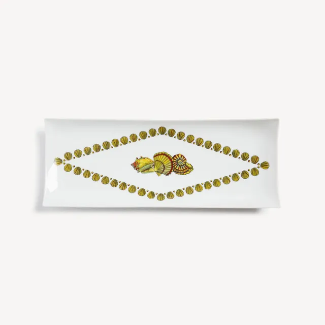 fornasetti-giro-di-conchiglie-tablett-porzellan-rechteckig image 1