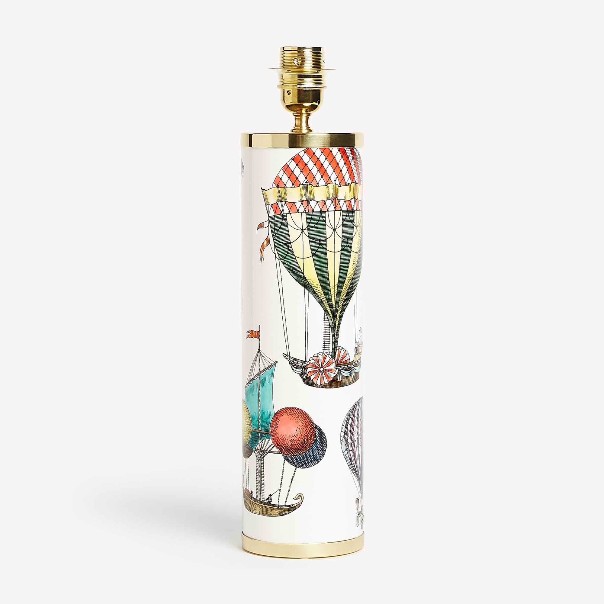 atelier-fornasetti-palloni-lampenfu-ballons-zylindrisch-metall image 1