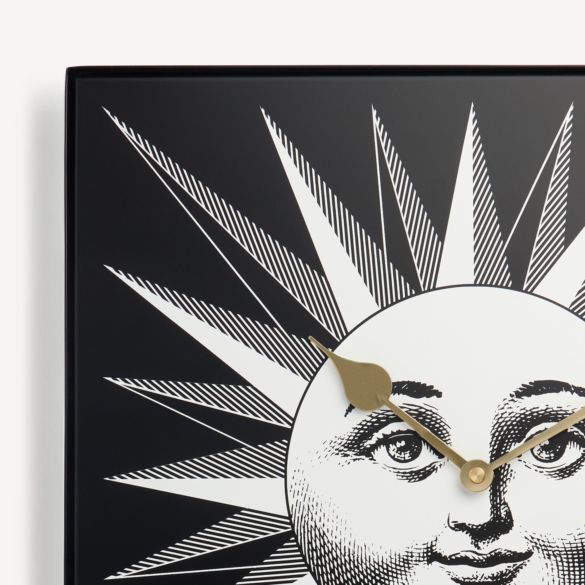 fornasetti-grande-sole-wanduhr-metall-sonne-lautlos image 2