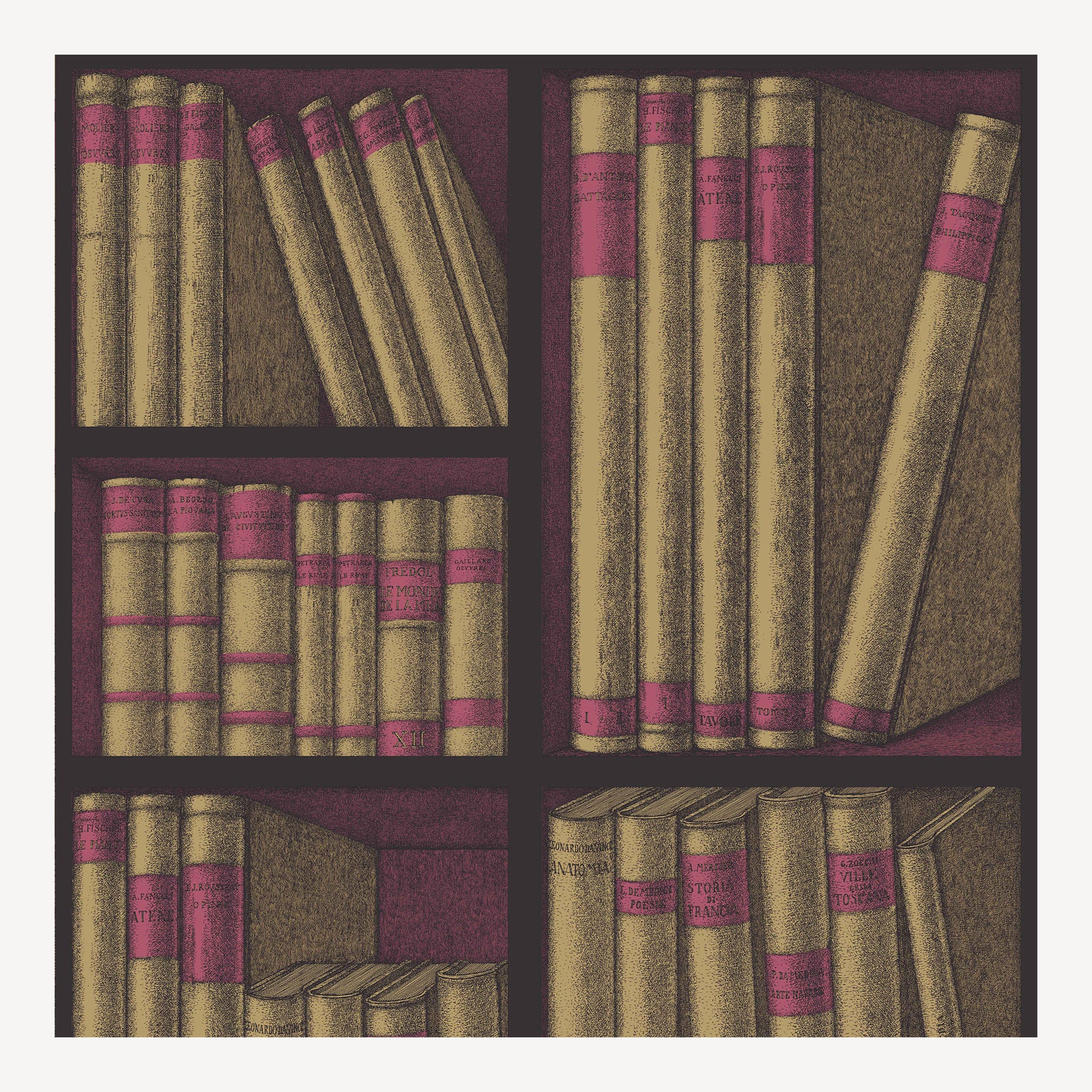fornasetti-ex-libris-tapete-bibliothek-52-cm-x-10-m image 1