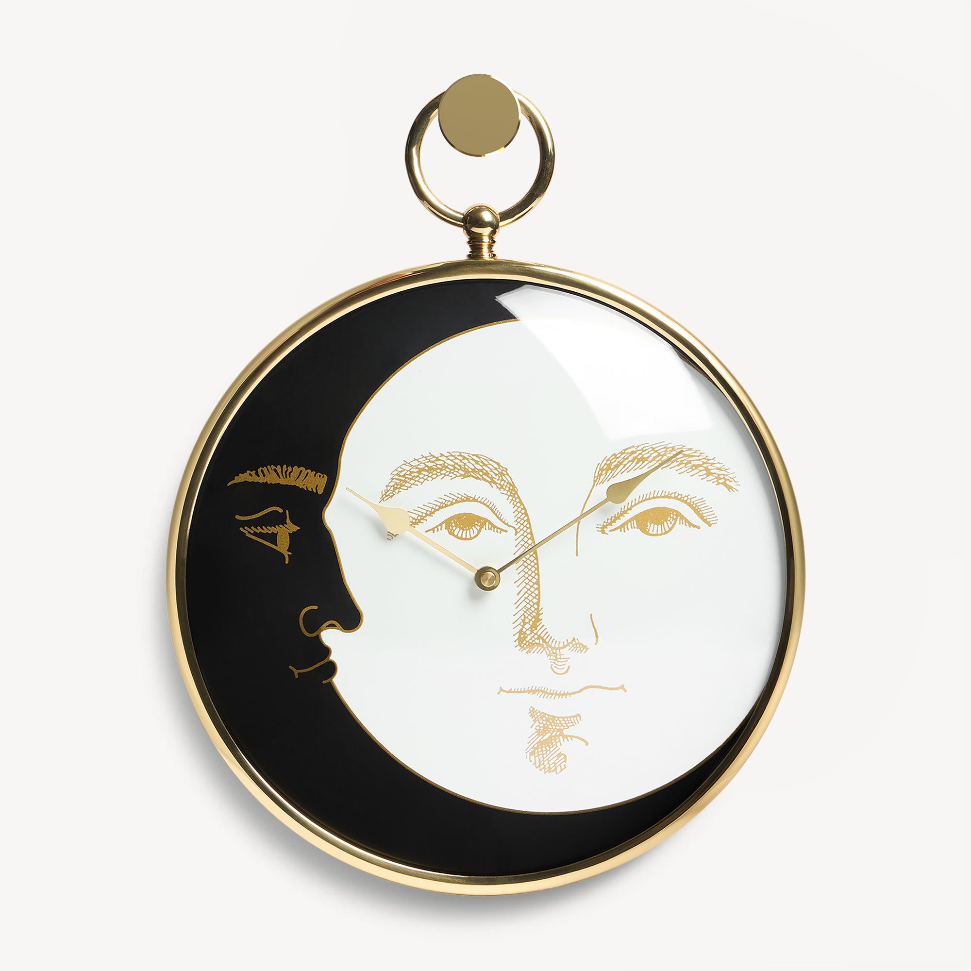 atelier-fornasetti-giorno-e-notte-wanduhr-messing-sonne-mond image 1