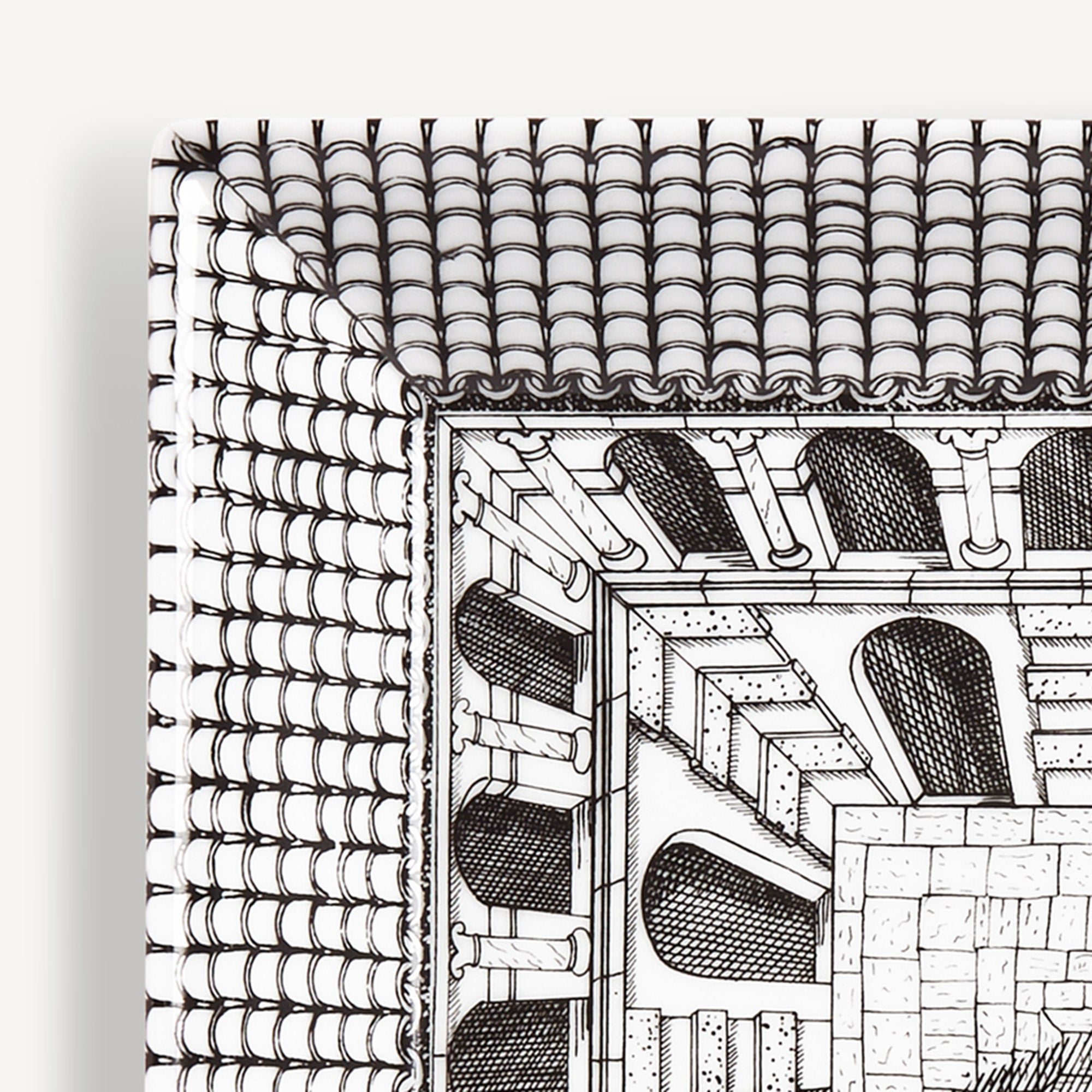 atelier-fornasetti-architettura-vide-poche-porzellanschale-eckig image 3