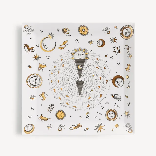 atelier-fornasetti-astronomici-tablett-serviertablett-gold-tierkreis image 1