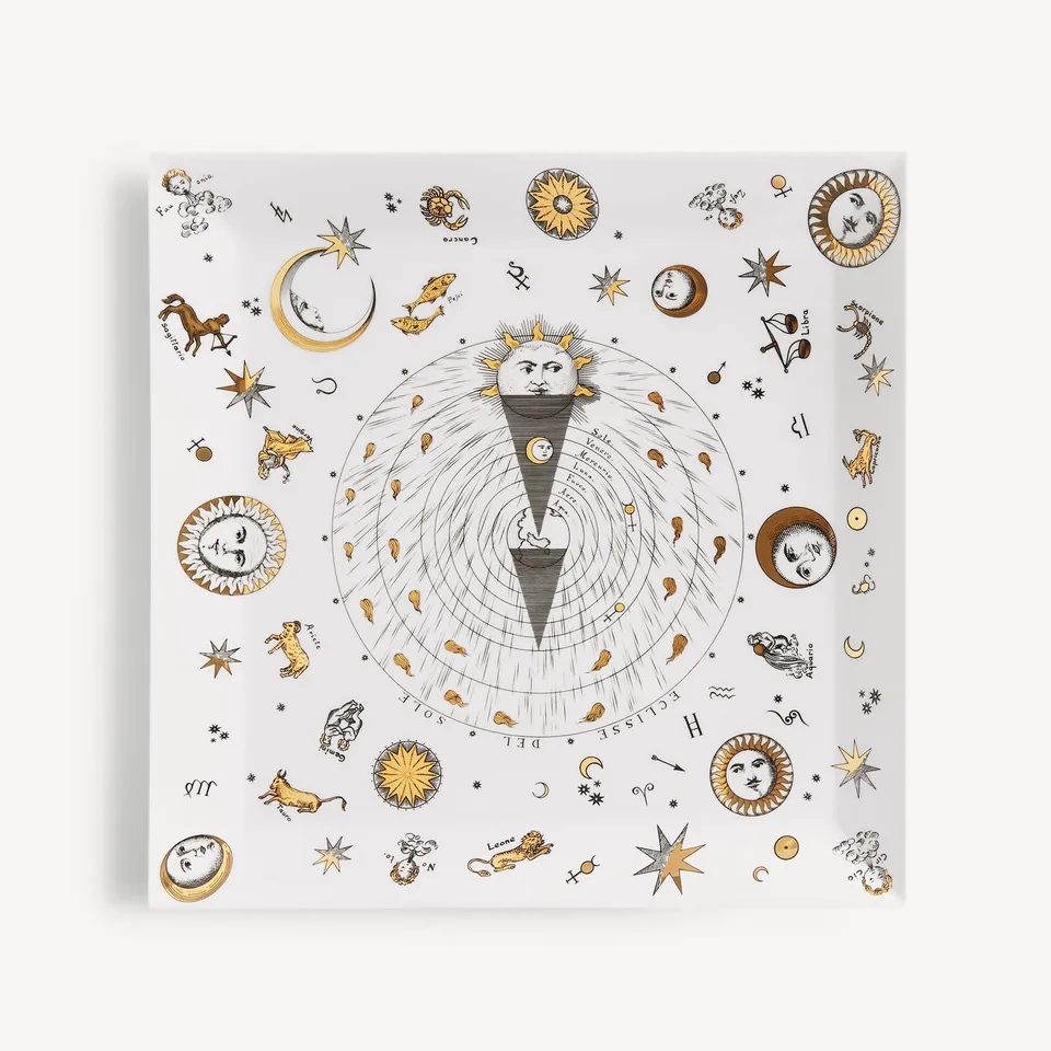 atelier-fornasetti-astronomici-tablett-serviertablett-gold-tierkreis image 1