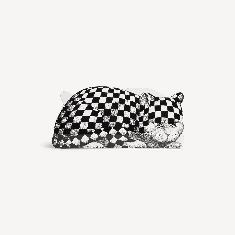 atelier-fornasetti-high-fidelity-zeitschriftenst-nder-metall-katzen image 1