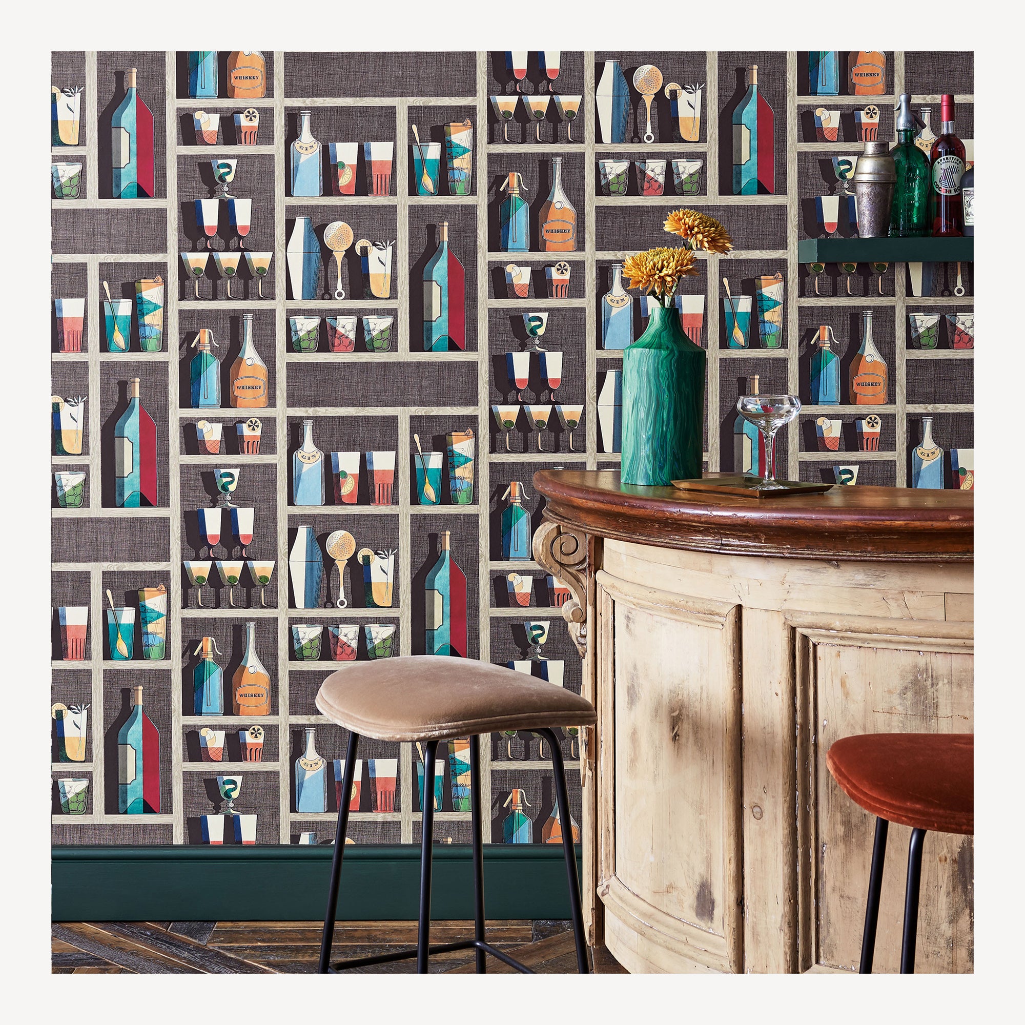 fornasetti-cocktails-tapete-vlies-68-5cm-x-10m-bunt image 3