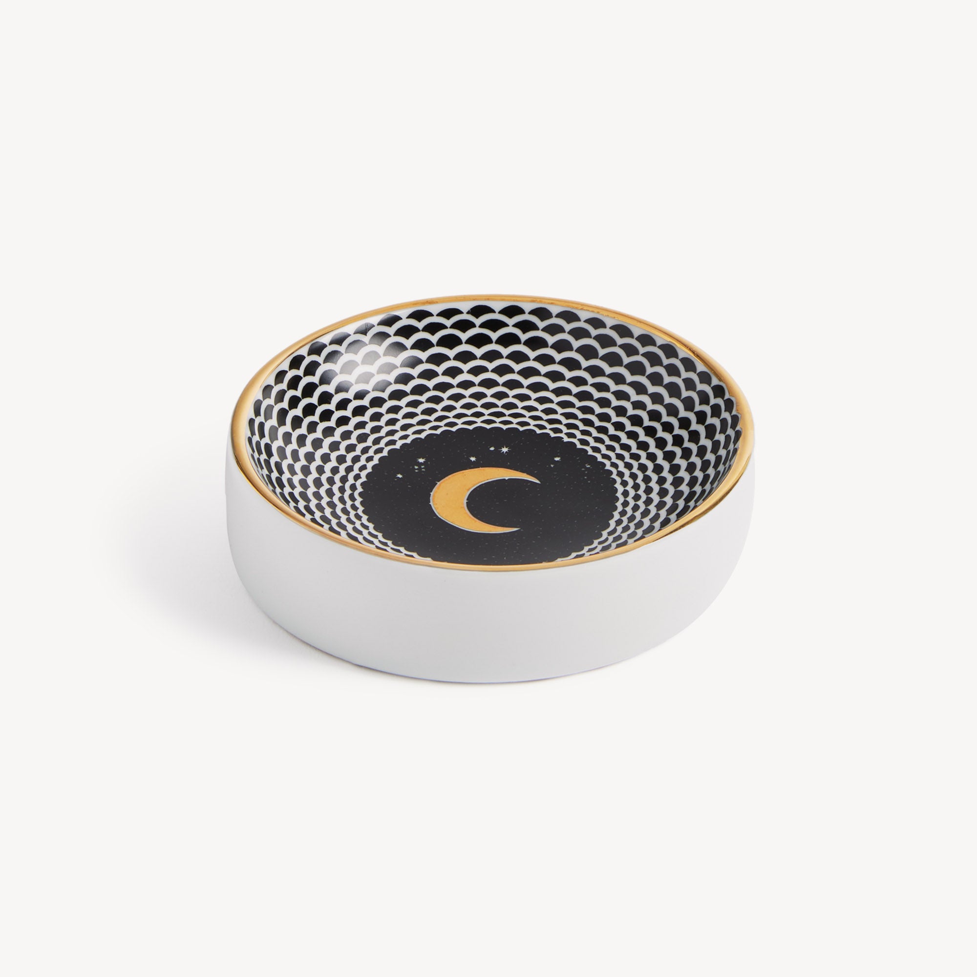 fornasetti-lunocentrica-aschenbecher-porzellan-mit-gold image 2