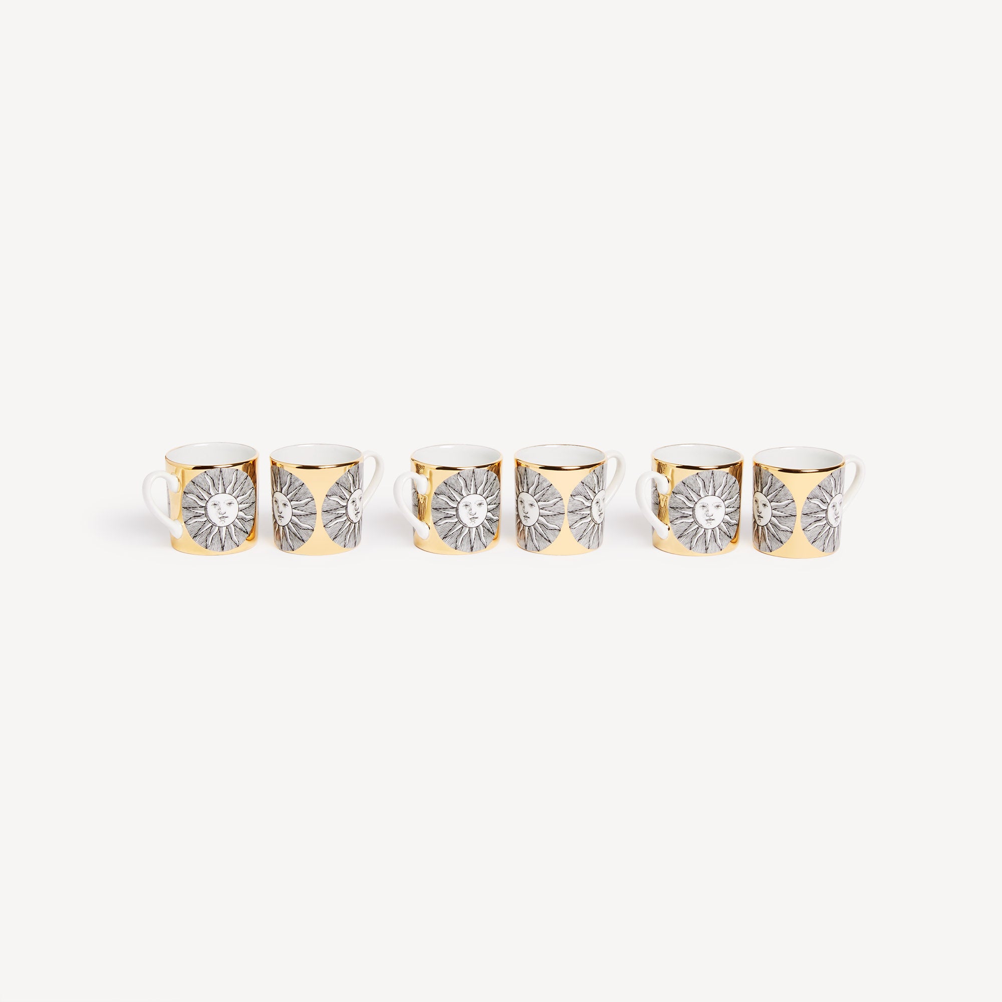 atelier-fornasetti-sole-espressotassen-6er-set-porzellan-gold image 2