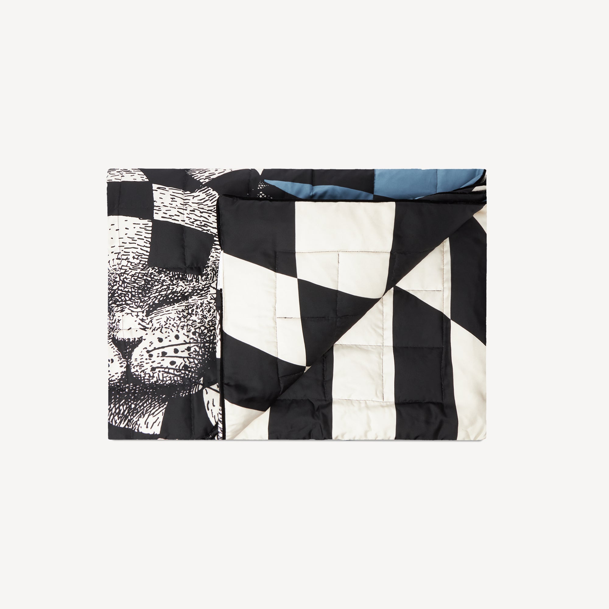 atelier-fornasetti-high-fidelity-plaid-seide-blau image 5