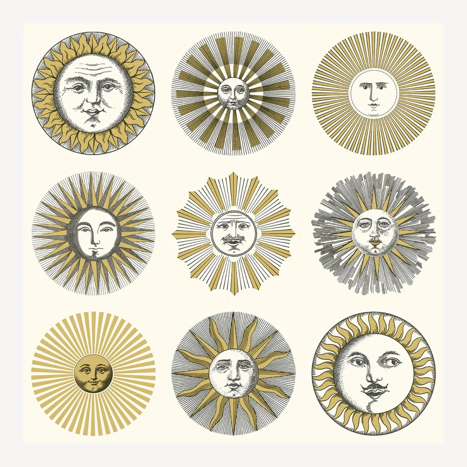 atelier-fornasetti-soli-tapete-sonne-52-cm-x-10-m image 1