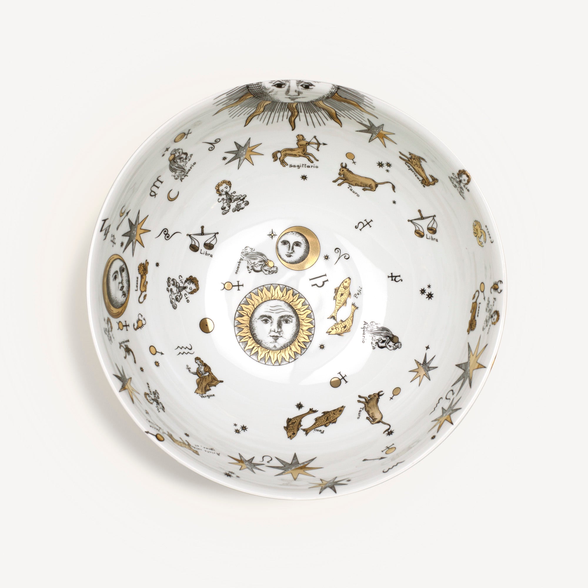 atelier-fornasetti-astronomici-tafelaufsatz-porzellan-gold image 2