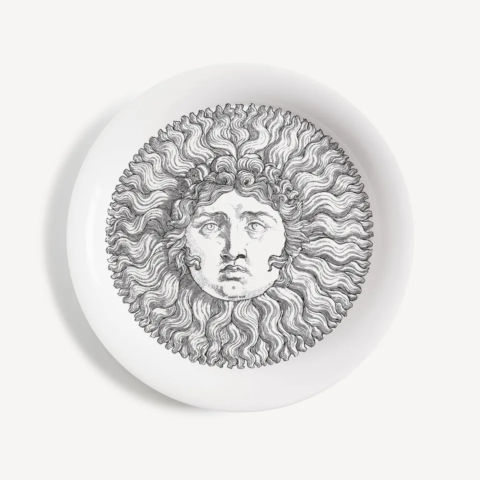 fornasetti-re-sole-tablett-metall-rund-sonne image 1