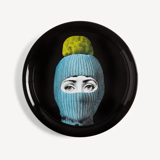 atelier-fornasetti-lux-gstaad-tablett-rund-schwarz-lackiert image 1
