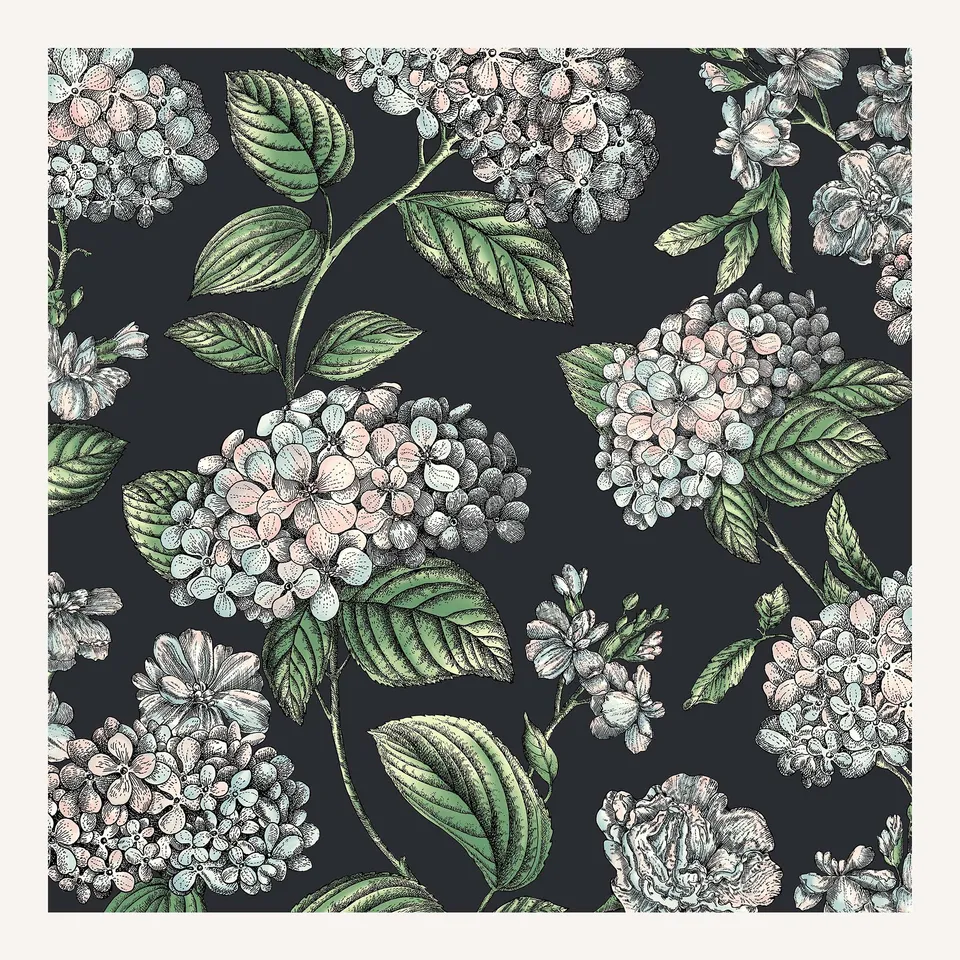 atelier-fornasetti-ramo-di-ortensia-tapete-hortensie-5 image 1