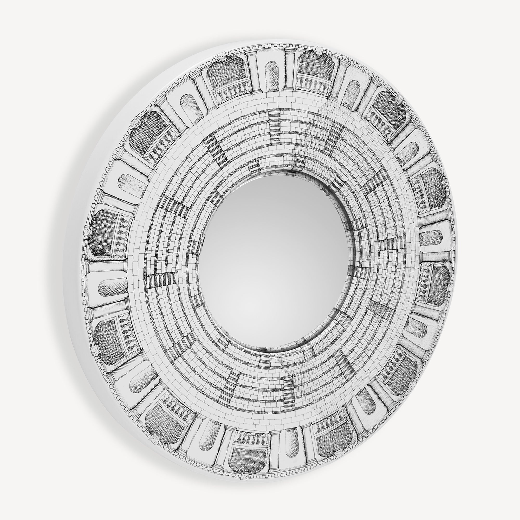 fornasetti-architettura-spiegel-konvex-holzrahmen-2 image 2