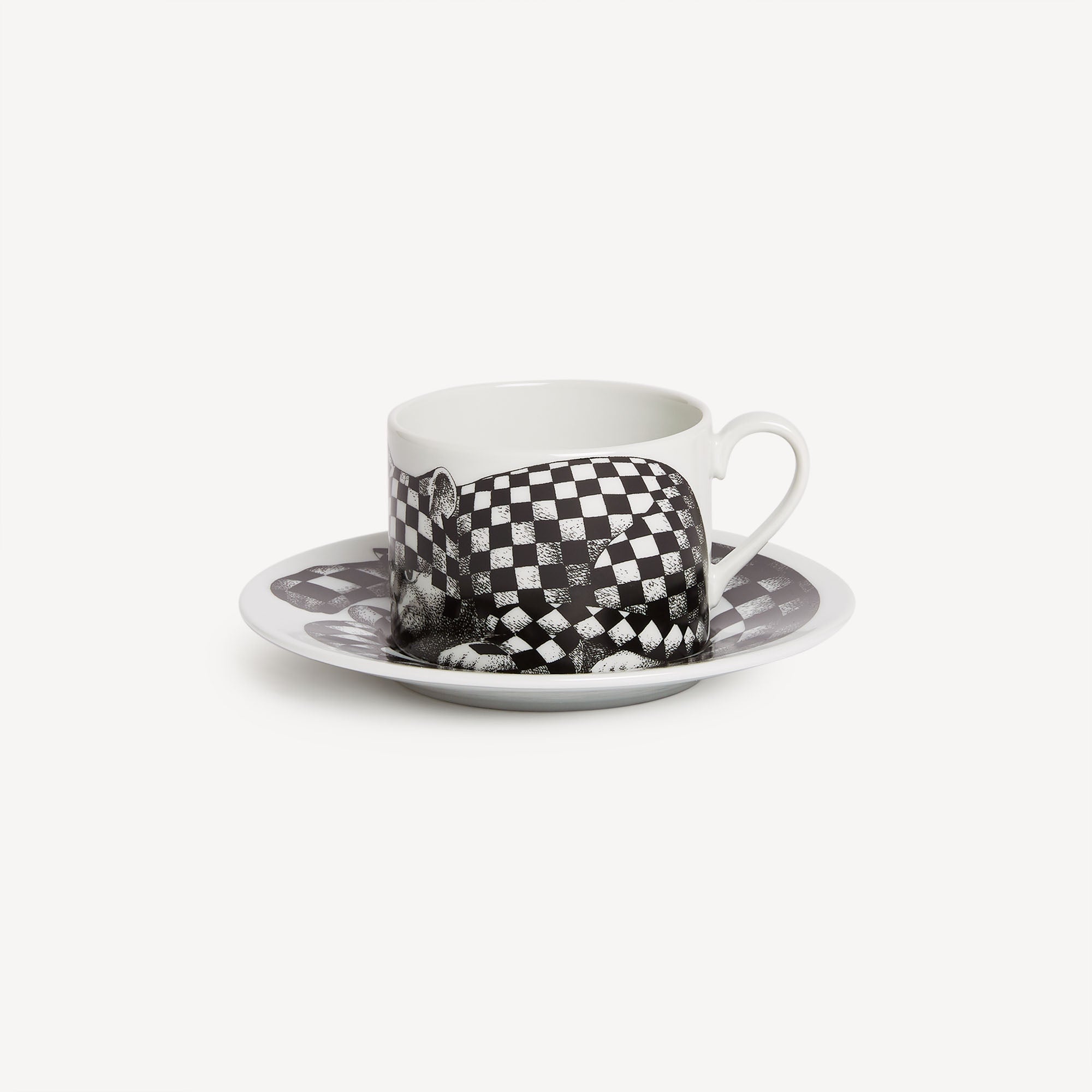 fornasetti-high-fidelity-quadretato-teetasse-katze-porzellan image 2