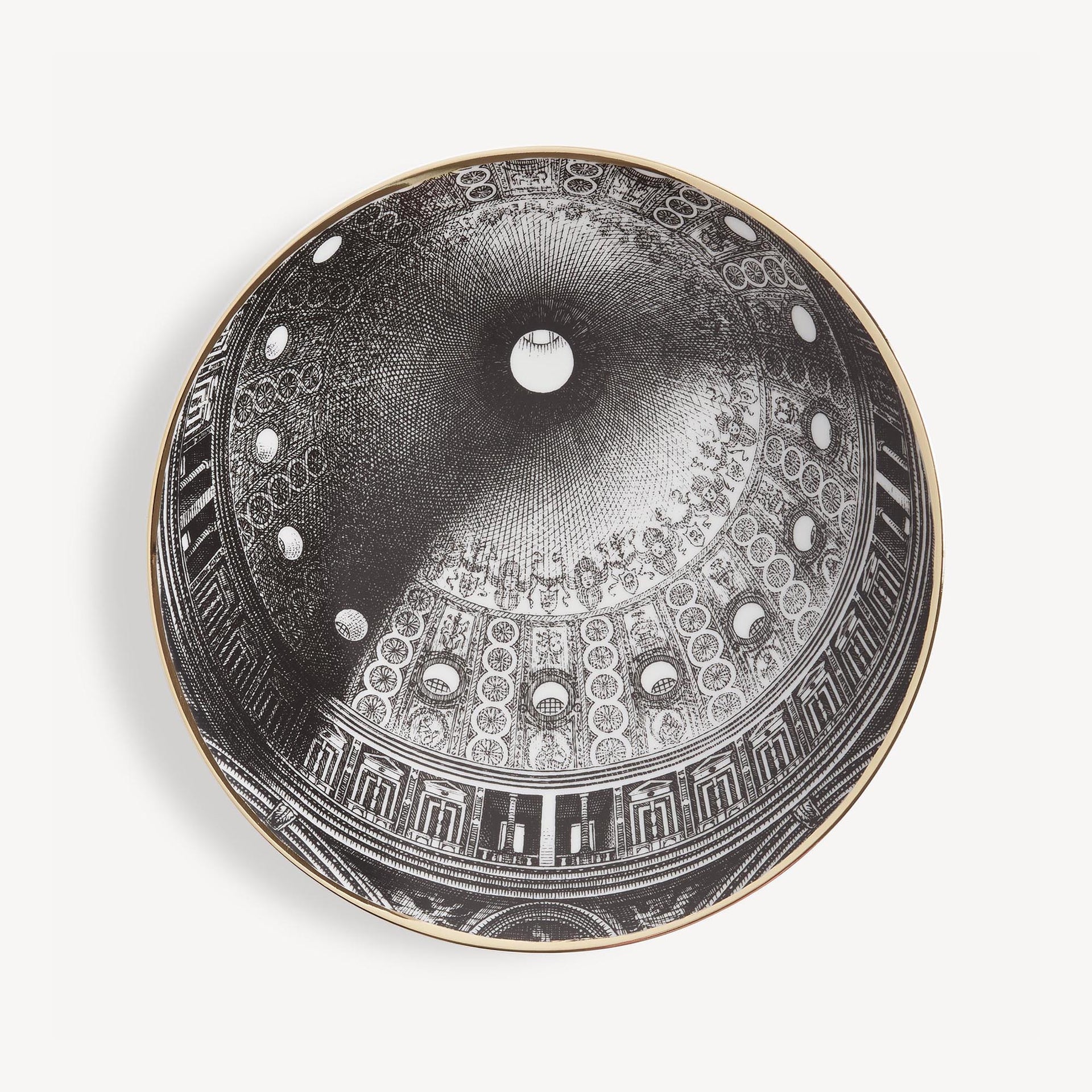 fornasetti-cupola-tiburio-milano-teller-porzellan-gold image 1