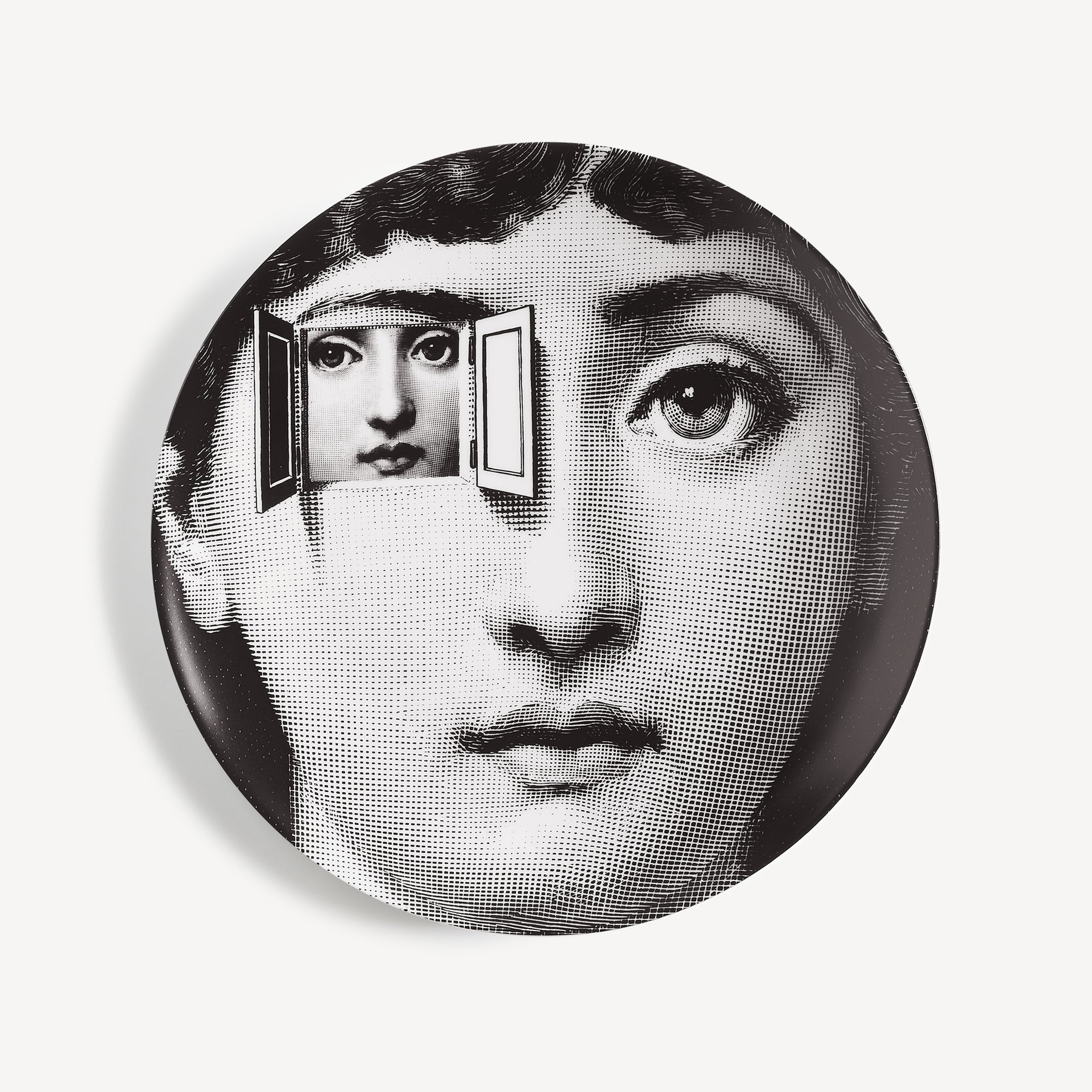 fornasetti-tema-e-variazioni-wandteller-n-116-porzellan-gesicht image 1