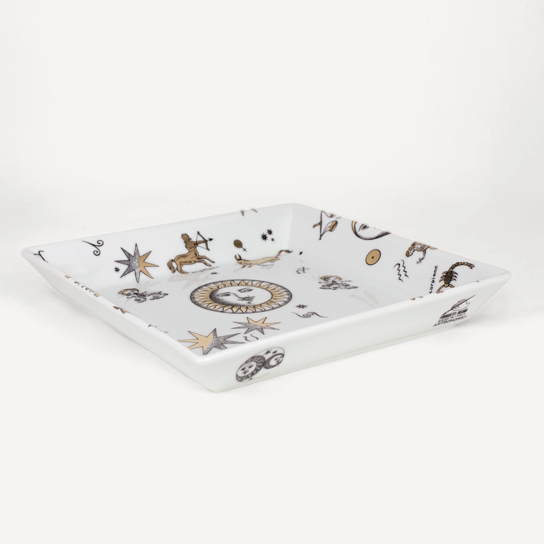 atelier-fornasetti-astronomici-schale-eckig-porzellan-gold image 2