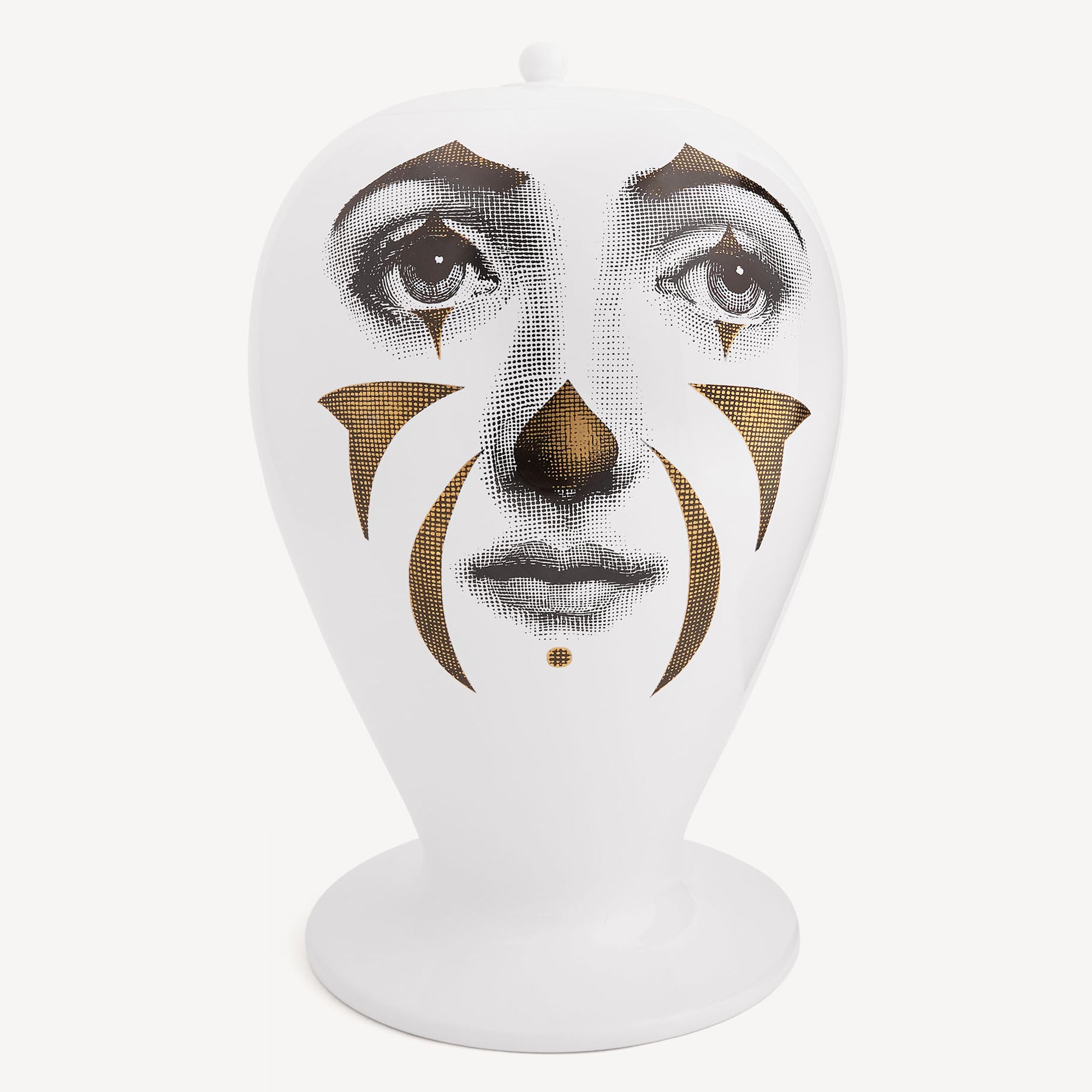 fornasetti-tema-e-variazioni-clown-maxi-vase-keramik-gesicht image 1