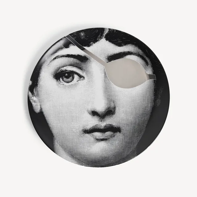 atelier-fornasetti-tema-e-variazioni-wandteller-n-8-platin image 1