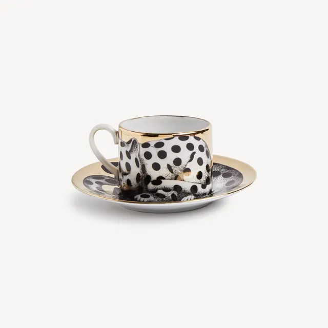 atelier-fornasetti-high-fidelity-pois-teetasse-gold-punktemuster image 1