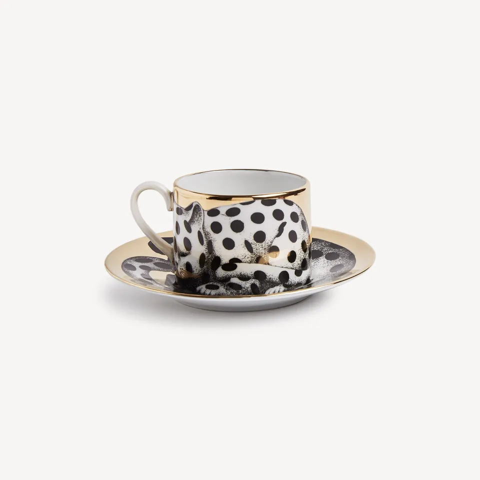 atelier-fornasetti-high-fidelity-pois-teetasse-gold-punktemuster image 1