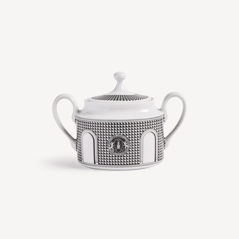 atelier-fornasetti-facciata-quattrocentesca-zuckerdose-porzellan image 1