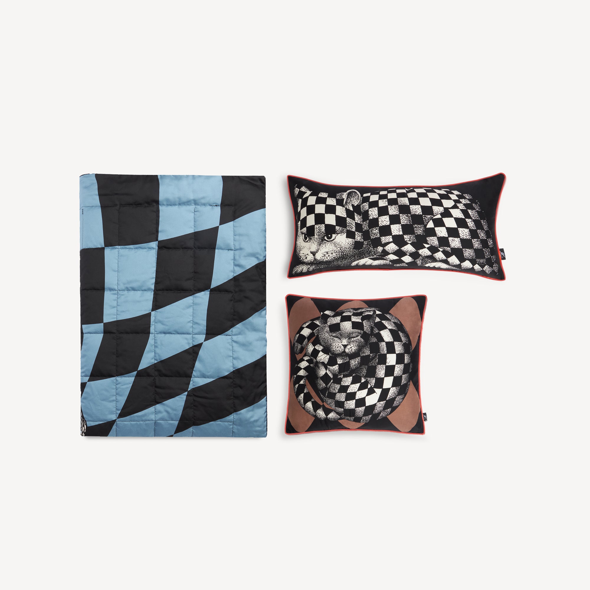 atelier-fornasetti-high-fidelity-plaid-seide-blau image 6