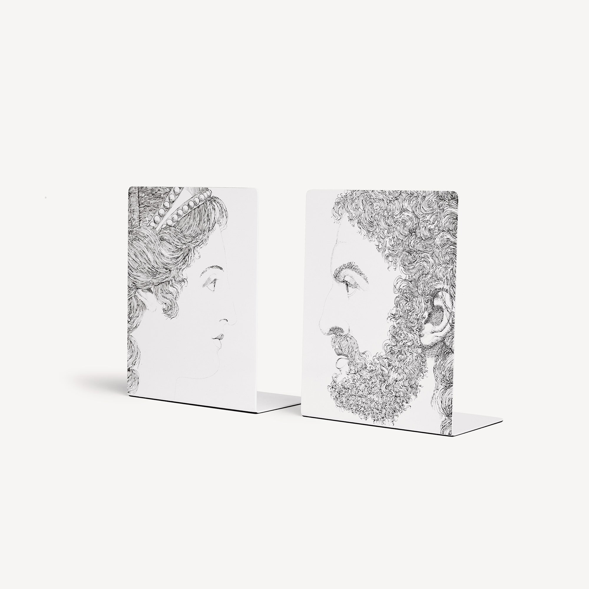 fornasetti-profili-buchst-tzen-metall-paar-hellenisch image 1