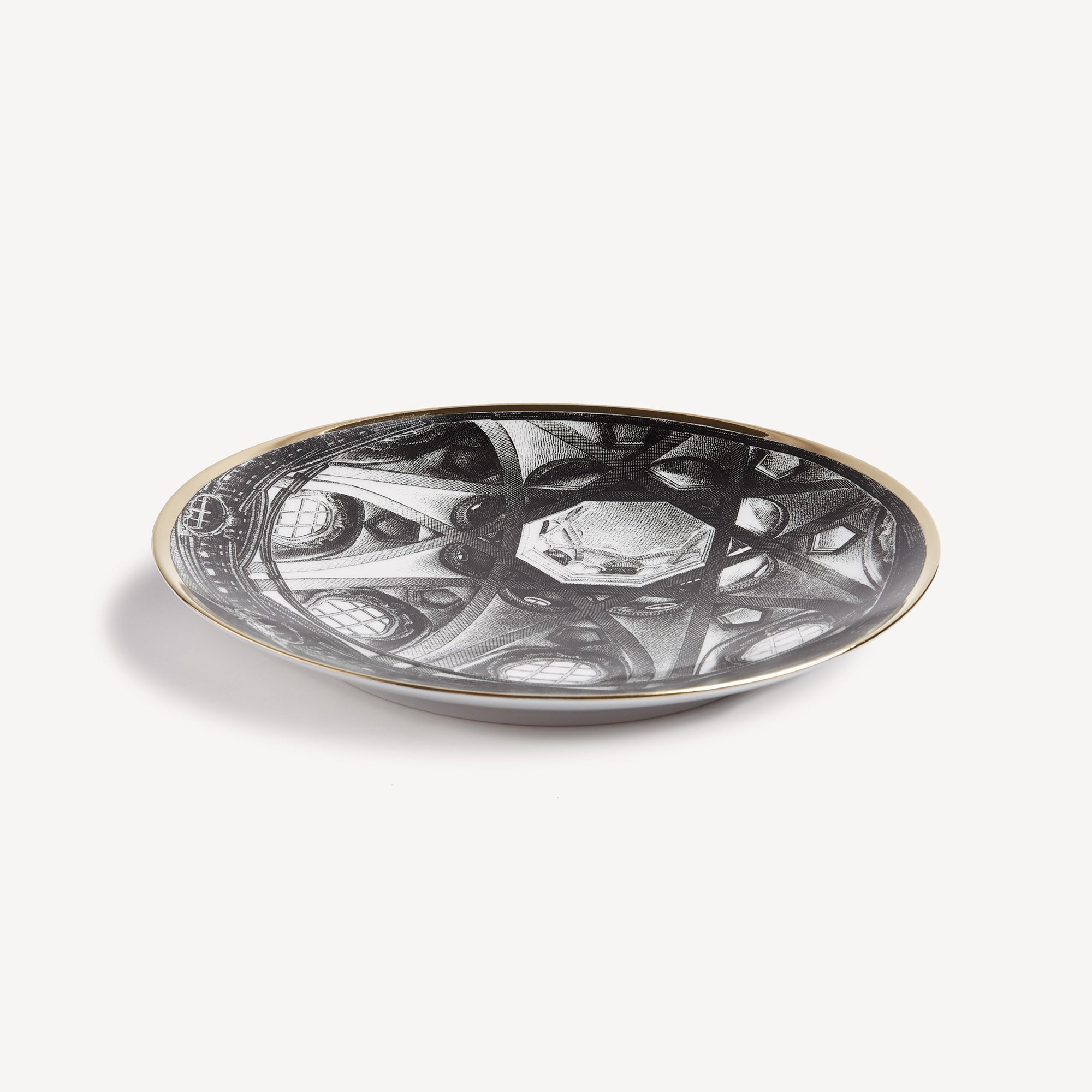 fornasetti-cupola-s-lorenzo-teller-porzellan-gold image 2