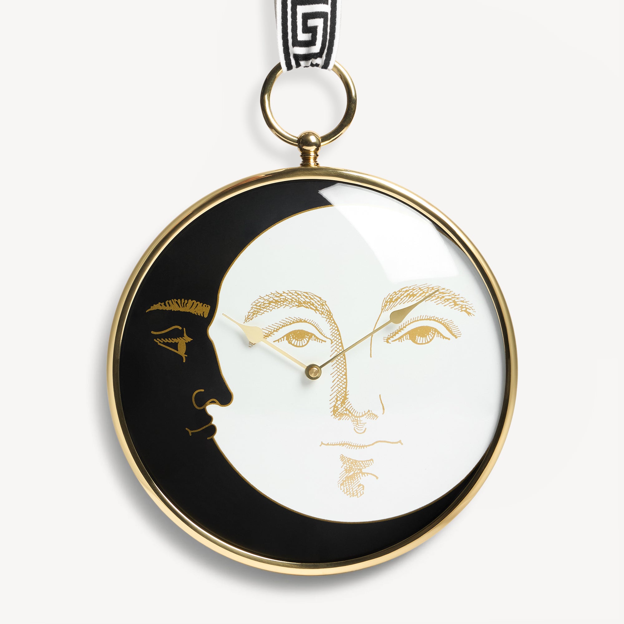 atelier-fornasetti-giorno-e-notte-wanduhr-messing-mit-schleife image 2