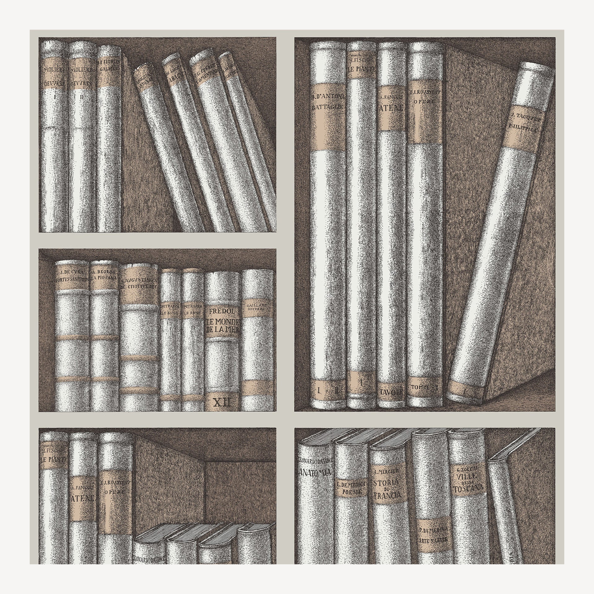 fornasetti-ex-libris-tapete-bibliothek-rolle-52-cm-x-10-m image 1