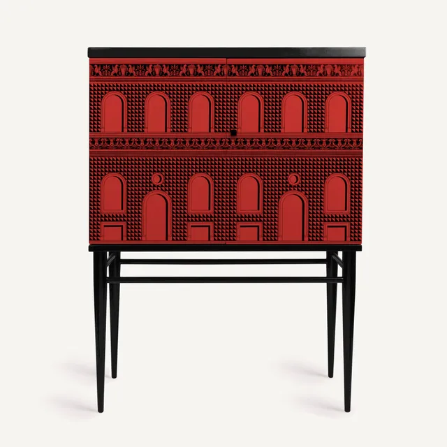 fornasetti-facciata-quattrocentesca-kommode-holz-fassade image 1