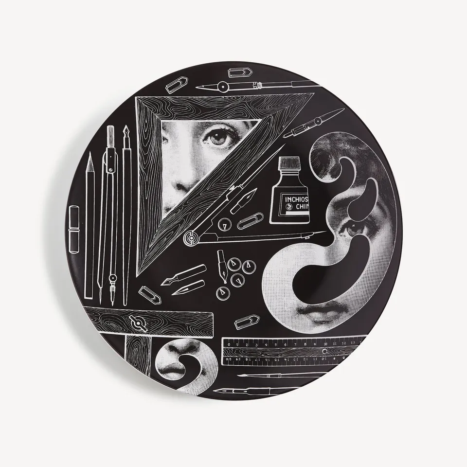 atelier-fornasetti-tema-e-variazioni-wandteller-n-391-porzellan image 1