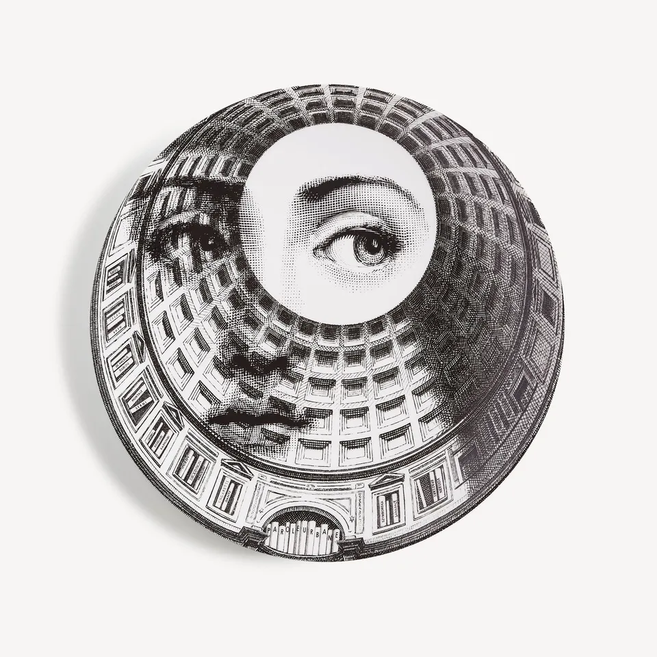 fornasetti-tema-e-variazioni-wandteller-n-380-porzellan image 1