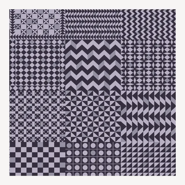 fornasetti-geometrico-tapete-schwarz-wei-52cm-x-10m image 1