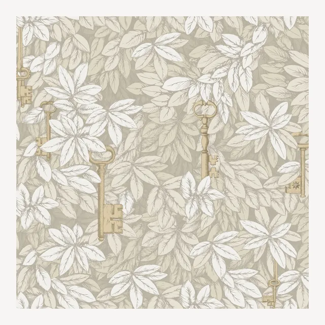 fornasetti-chiavi-segrete-tapete-bl-tter-schluessel image 1