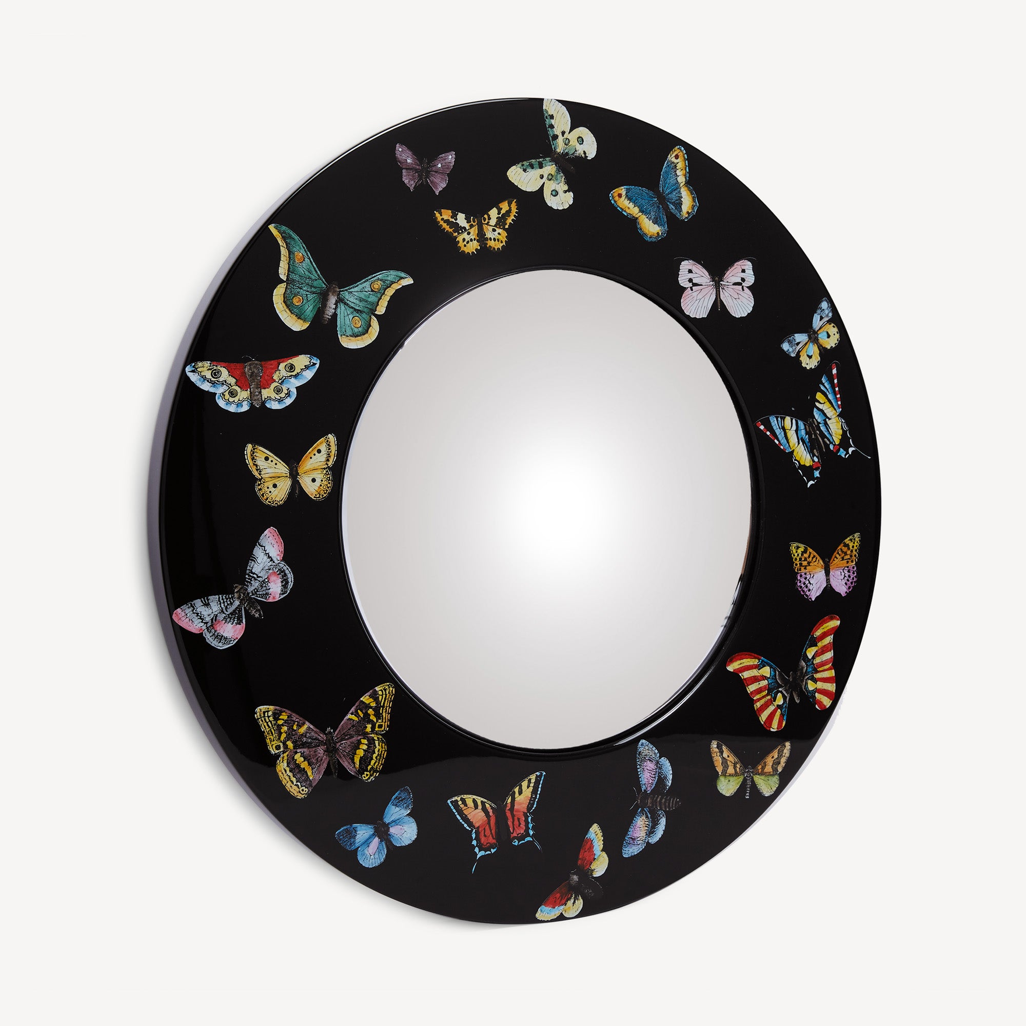 atelier-fornasetti-farfalle-spiegel-konvex-holzrahmen-wand image 2