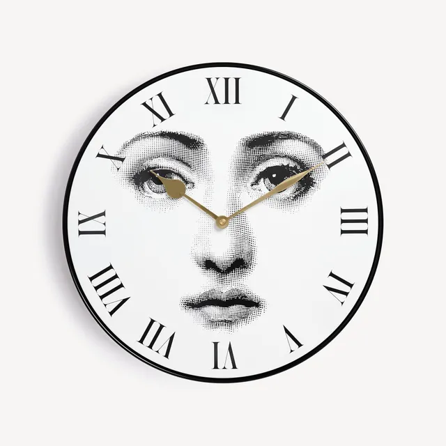 fornasetti-tema-e-variazioni-n-6-wanduhr-metall-lautlos image 1