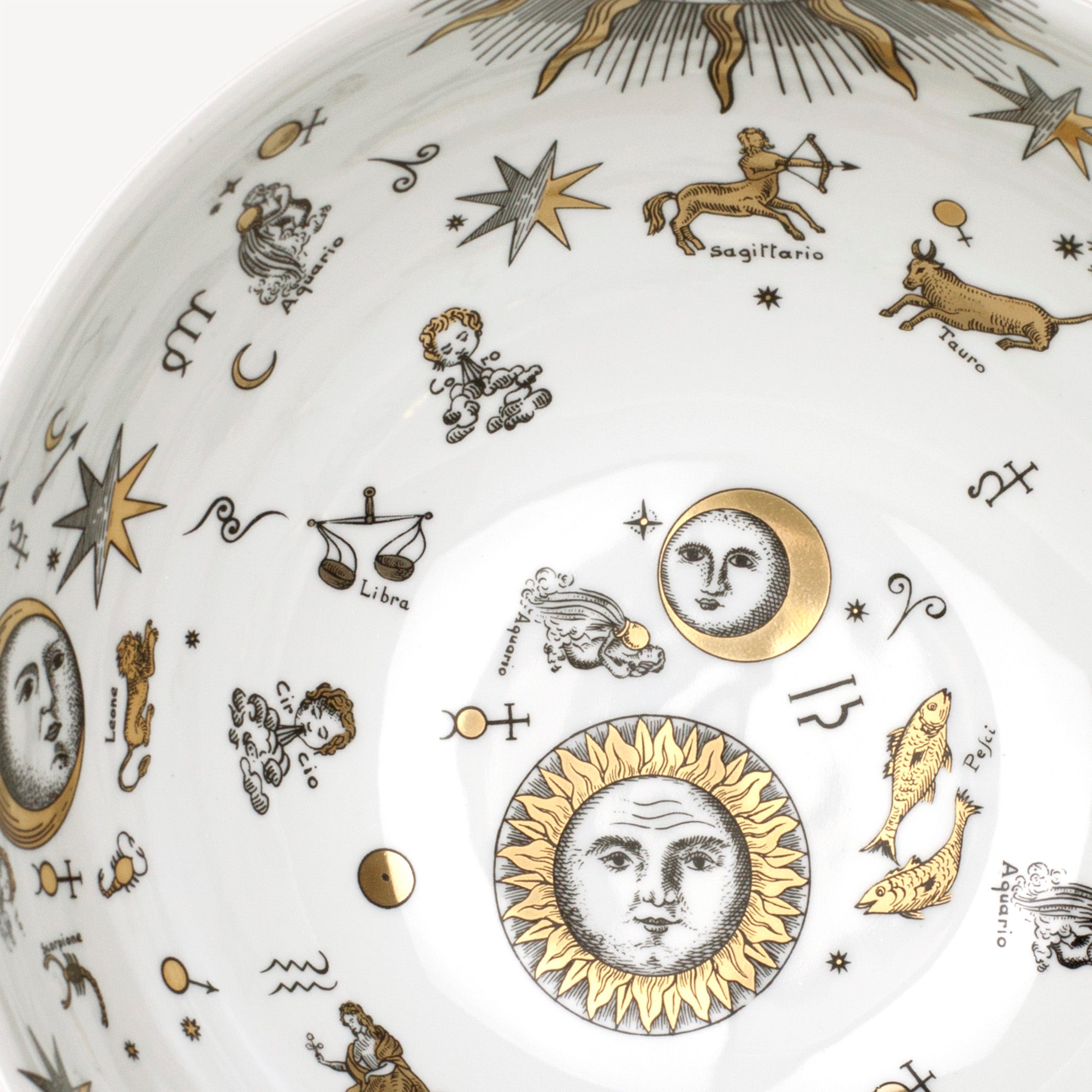 atelier-fornasetti-astronomici-tafelaufsatz-porzellan-gold image 3